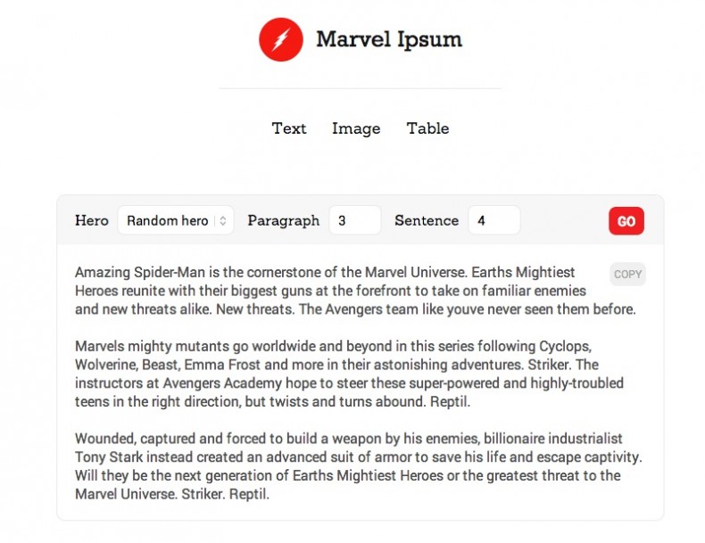 Marvel-Ipsum